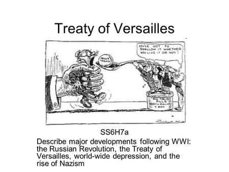 Treaty of Versailles SS6H7a
