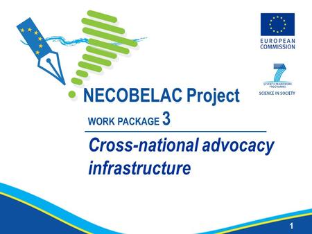 1 NECOBELAC Project WORK PACKAGE 3 Cross-national advocacy infrastructure.