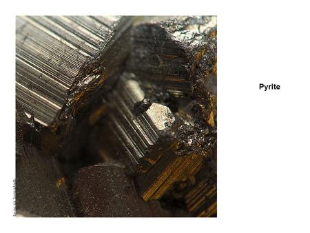 Pyrite by-nc-sa: bonsaikiptb. When pyrite is struck against metal or a hard surface, it creates a spark. by: westy559 by-sa: matthewvenn.