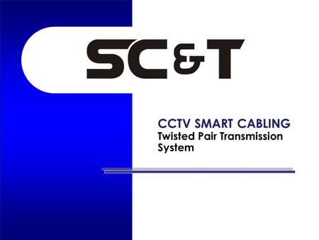 CCTV SMART CABLING Twisted Pair Transmission System