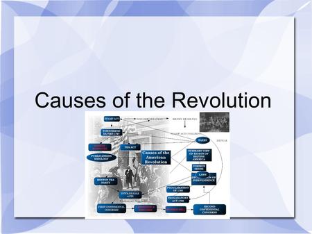Causes of the Revolution. Seven Years War (1756-63) After 1763 the 13 American colonies became increasingly dissatisfied with British rule. There were.