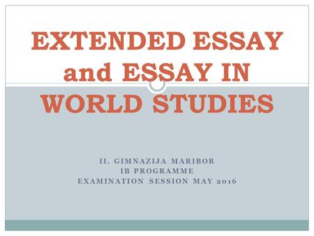 Ib extended essay anthropology