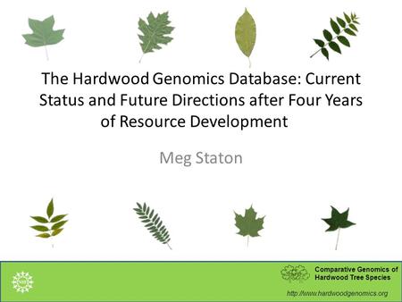 Comparative Genomics of Hardwood Tree Species  Comparative Genomics of Hardwood Tree Species