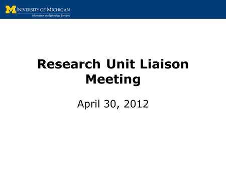 Research Unit Liaison Meeting April 30, 2012. eRPM System Updates SF424 Grants.gov: Version 2.0 released on 04/28/12 NIH validations updated to support: