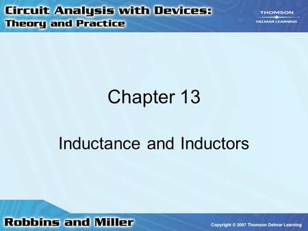 Inductance and Inductors