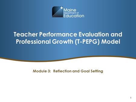 Teacher Performance Evaluation and Professional Growth (T-PEPG) Model