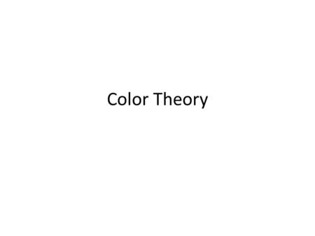 Color Theory. In the 1700s Sir Isaac Newton made the earliest discoveries about relationships between colors.
