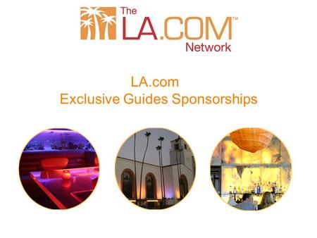 LA.com Exclusive Guides Sponsorships. Los Angeles Newspaper Group 8 newspaper web sites in Southern California Impactousa.com 12 Million + Page Views/month.