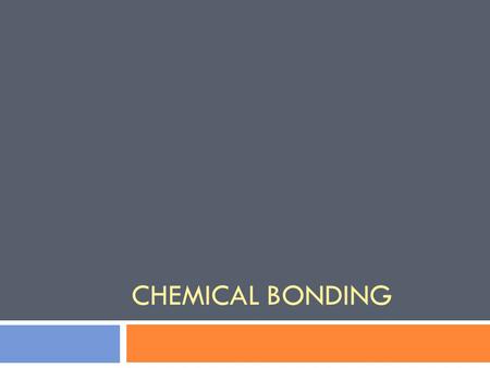 CHEMICAL BONDING. THERE ARE TWO KINDS OF PURE SUBSTANCES Elements Compounds.