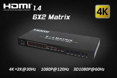 01 HDM-962 with 4KX2K supported which allows HDMI signal from any of its six sources to be routed to and displayed.