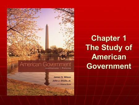 Chapter 1 The Study of American Government. Copyright © 2011 Cengage WHO GOVERNS? WHO GOVERNS? 1. How is political power actually distributed in America?