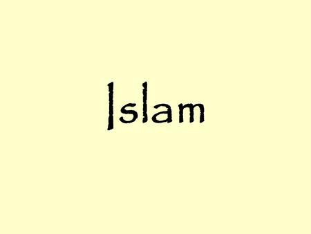 Islam. Pre-Islamic Life Rural Life –Bedouins – Nomadic tribes Fairly violent society –Tribes & Clans –Status is from the group Urban Life –Mecca: Trade.