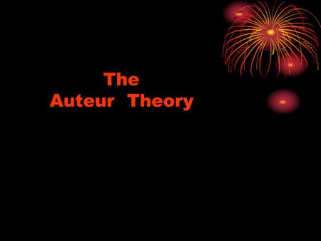 The Auteur Theory. Film Director Pedro Amodovar.
