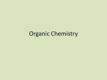 Organic Chemistry. I.Carbon A.Organic Compounds = contain carbon – Exceptions: oxides and carbonates B.Carbon has 4 valence electrons, and therefore forms.