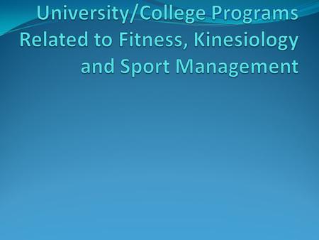 Sports Management Core course offerings in Sport Management reflect curriculum and content areas that comply with the needs of the sport industry. Students.