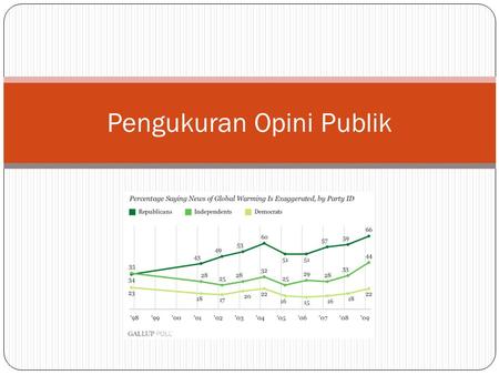 Pengukuran Opini Publik. Survey Research Survey research is a technique that well designed for assessing the prevalence and distribution of attitudes,