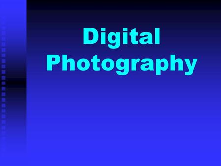 Digital Photography. ISO Light Sensitivity.