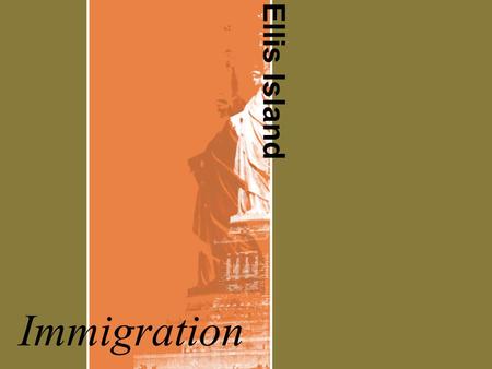 Ellis Island Immigration.
