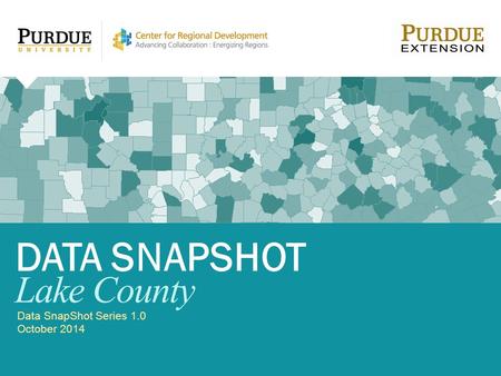 Data SnapShot Series 1.0 October 2014 DATA SNAPSHOT Lake County.