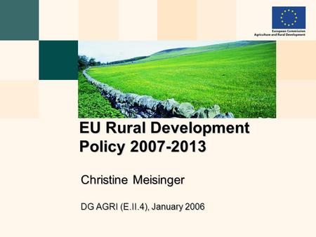 EU Rural Development Policy