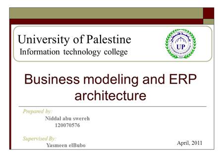 Business modeling and ERP architecture