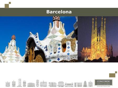 Barcelona. Barcelona, a cosmopolitan city  The sun shines on most days of the year  Barcelona is one of Europe’s leading tourist destinations  Barcelona.