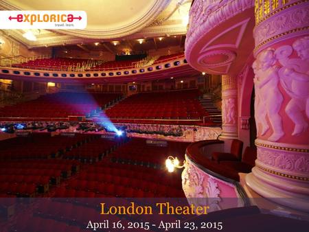 London Theater April 16, 2015 - April 23, 2015. Why Do I Travel? About Mr. Bail I’ve been teaching English at ELHS since 1992. After teaching English.