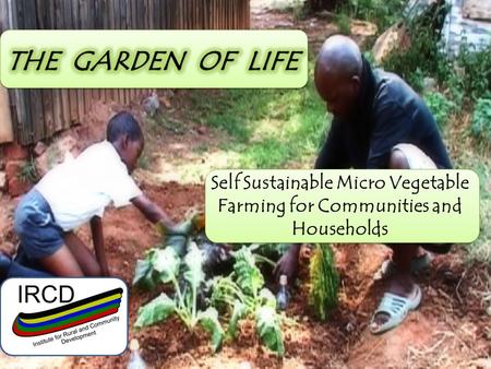 Self Sustainable Micro Vegetable Farming for Communities and Households.