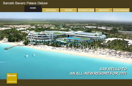 Barceló Bavaro Palace Deluxe SAY HELLO TO AN ALL-NEW RESORT FOR 2011 SAY HELLO TO AN ALL-NEW RESORT FOR 2011.
