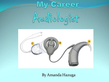 By Amanda Hazuga. Why I chose this Job I’m deaf I want to help other people. Talk to people about me.