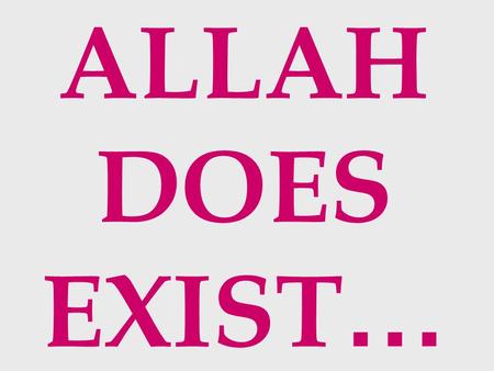 ALLAH DOES EXIST …. This is one of the best explanations of why Allah allows pain and suffering :