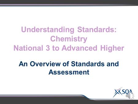 Understanding Standards: Chemistry National 3 to Advanced Higher