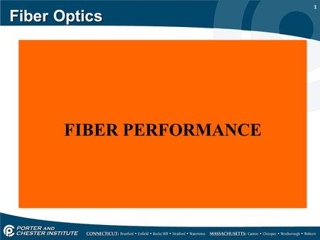 1 Fiber Optics FIBER PERFORMANCE. 2 Fiber Optics The purity of optical fiber is critical for the best transmission of an optical signal inside a fiber.
