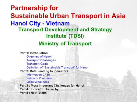 Transport Development and Strategy Institute (TDSI)