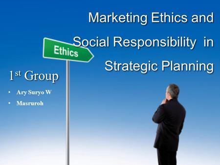 Social Responsibility in Strategic Planning