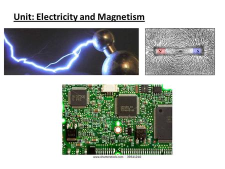 Unit: Electricity and Magnetism. ATLAS Experiment, LHC, CERN.