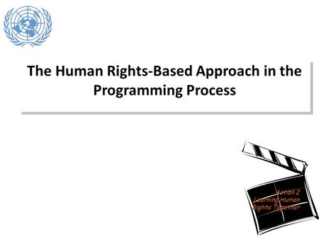 The Human Rights-Based Approach in the Programming Process