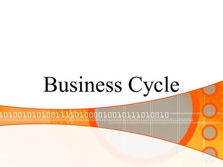 Business Cycle. Measuring Economic Activities Gross Domestic Product (GDP): The total market value($ value) of all the goods and services produced within.