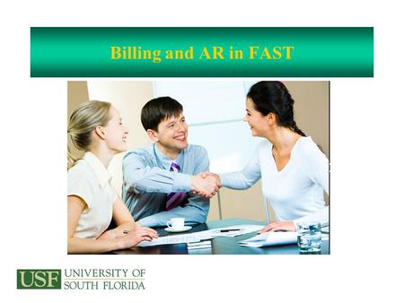 Billing and AR in FAST.