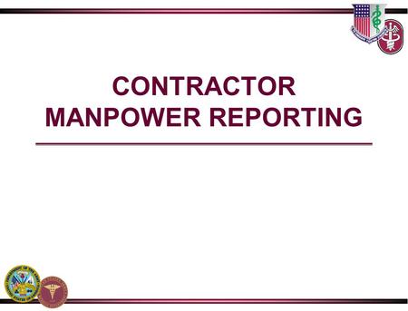 CONTRACTOR MANPOWER REPORTING