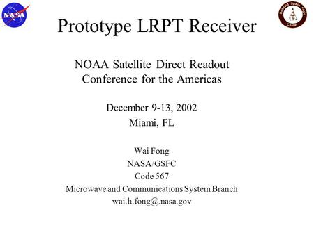 Prototype LRPT Receiver