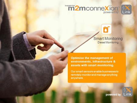 Smart Monitoring Diesel Monitoring Our smart sensors enable businesses to remotely monitor and manage anything anywhere. Optimise the management of environments,