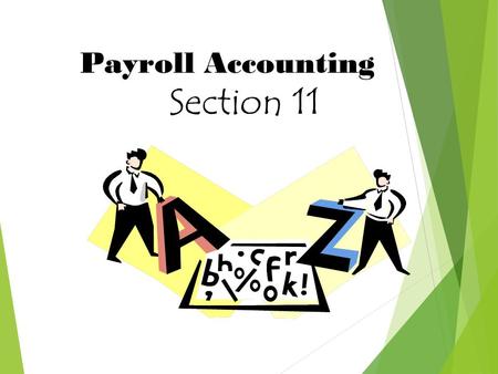 Payroll Accounting Section 11. Overview  Accounting Principles  Account Classifications  Account Balances  Journal Entries  Recording Payroll Transactions.