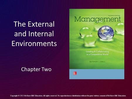The External and Internal Environments