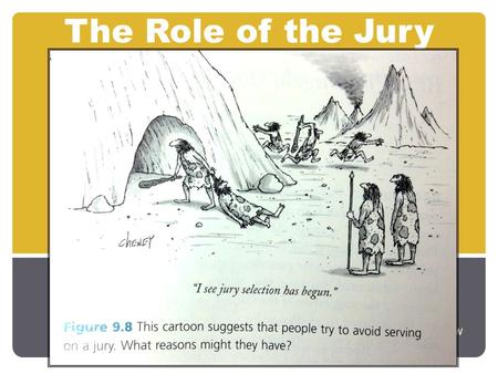 The Role of the Jury B. Hergott R.C.S.S. Law. Learning Goals I can explain key aspects of the criminal trial process, including jury selection and rules.