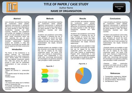 TITLE OF PAPER / CASE STUDY Author Name NAME OF ORGANISATION Abstract Lean principles are positively impacting the construction sector globally. Significant.