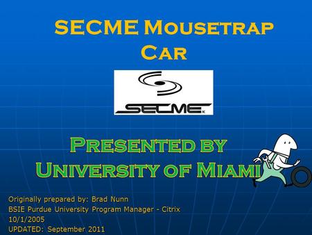 Presented by University of Miami