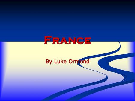 France By Luke Ormond. Facts France’s capital is Paris. F France is a great country for food. T The Eiffel Tower is a famous tourist attraction in Paris.