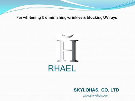 For whitening & diminishing wrinkles & blocking UV rays