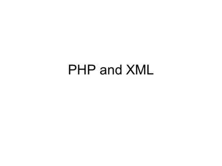 PHP and XML. Visual Studio/File/New/File I have switched to Visual Studio to make the XML – I think it provides an easier interface for creating an XML.